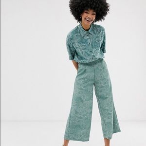 Monki Cropped Wide leg pant